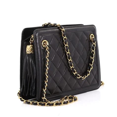 chanel vintage tassel shoulder bag leather small|authentic chanel bags for sale.